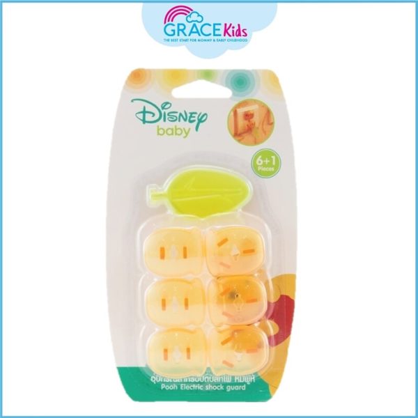 Grace Kids X Disney ที่อุดรูปลั๊กไฟ Pooh (Grace Kids X Disney Pooh  Electric shock guard)