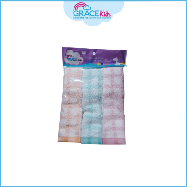 Grace Kids ผ้าขนหนูเด็ก 3 ชิ้น (Grace kids Baby Towels (3 pieces)