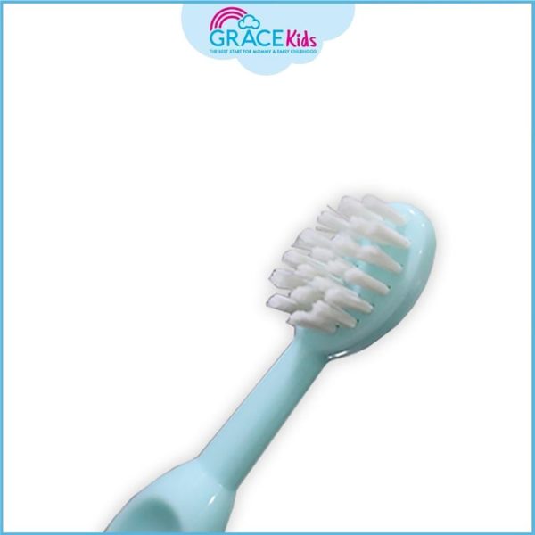 Grace kids แปรงสีฟันเด็ก Step3 แบบ 1 ชิ้น สีฟ้า (Grace kids 1 steps toothbrush for baby  Blue)