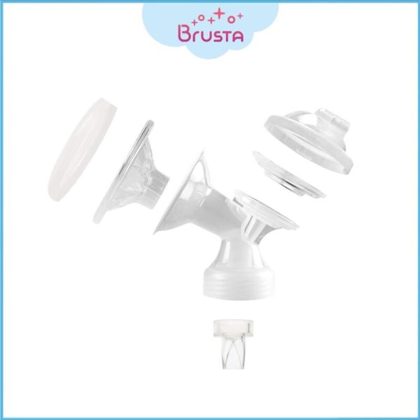 Brusta เซตหัวปั้มพร้อมซิลิโคน ขนาดกรวย 28/24 รูเล็ก สายยาง A (Brusta Funnel Set)