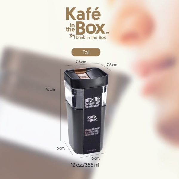 Kafe in the box แก้วน้ำแบบยกดื่ม 12 Oz. (Kafe in the box 12 Oz.)