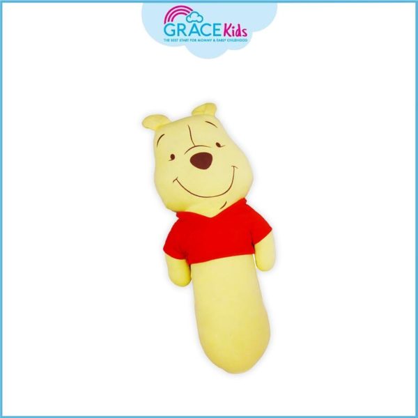 Grace Kids Pooh Cute หมอนข้างผ้ายืด ขนาดใหญ่ (Grace Kids Pooh Elastic Fiber Bolster Big Size)