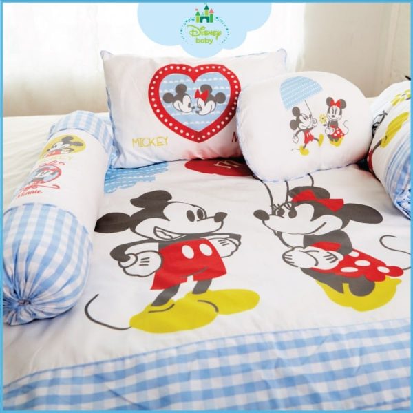 Mummily ลิขสิทธิ์แท้ Disney หมอนหนุน All about Mickey Size M (All about Mickey pillow size M)