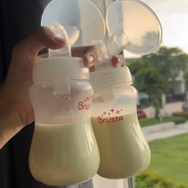 Brusta บรุสต้าขวดนม 7 Oz พร้อมฝาปิด/ ขวดนม 7 Oz พร้อมฝาปิดและพร้อมฐาน บรรจุ 1 ชิ้น/ 2 ชิ้น  (Brusta Bottle & Cover 1PCS/PCS)