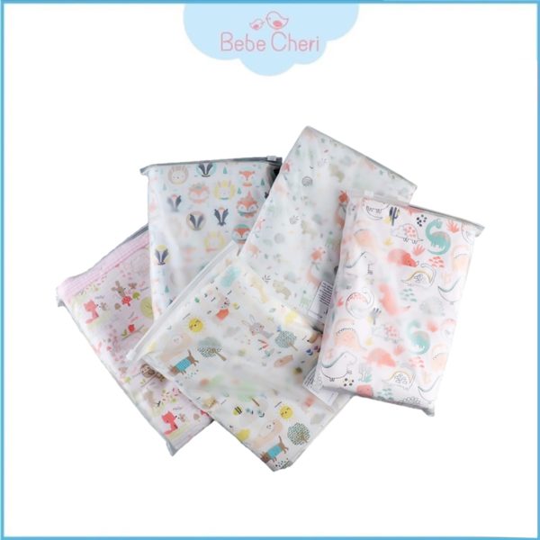 Bebe Cheri ผ้าปูที่นอนยางพารา ผ้าคอตตอนเกาหลี คละลาย Cot Size (Bebe Cheri Printed cotton Mattress Cover Cot Size)