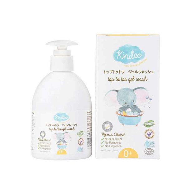 Kindee คินดี้ เจลอาบน้ำและสระผม 250 มล. กลิ่นลาเวนเดอร์ ผ่านการทดสอบไม่แพ้ Hypo-allergenic Tested