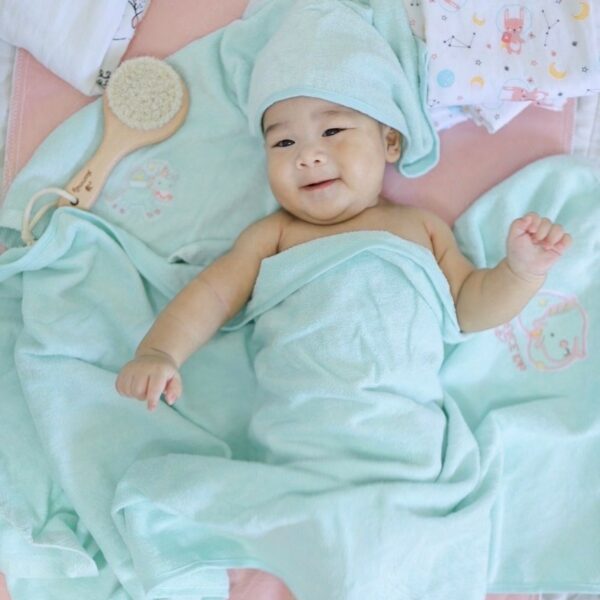 Grace Kids ผ้าเช็ดตัวสำหรับเด็กใยไผ่ [Bamboo cotton luxury bath towel]