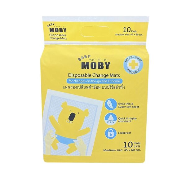 Moby แผ่นรองซับฉี่ 45×60 ซม. 10 แผ่น